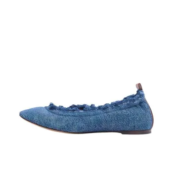 Lanvin Denim Ballerina Shoes