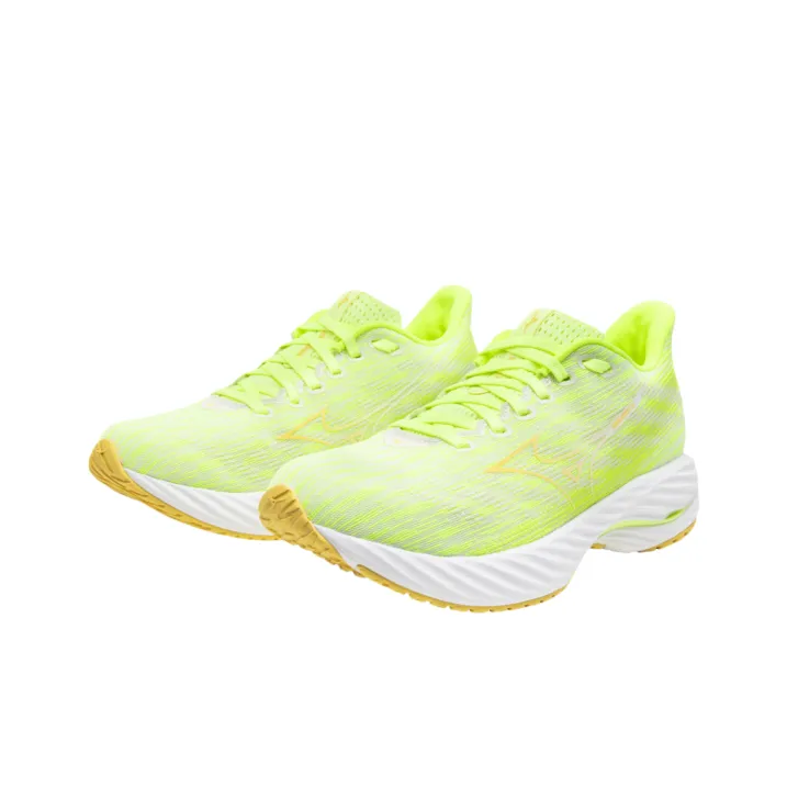 Mizuno Wave Rider 28 Slip Resistant Low Top Running Shoes Women's Yellow-2