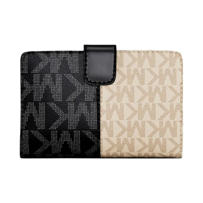 MICHAEL KORS Jet Set Medium Two Tone Logo Wallet-1