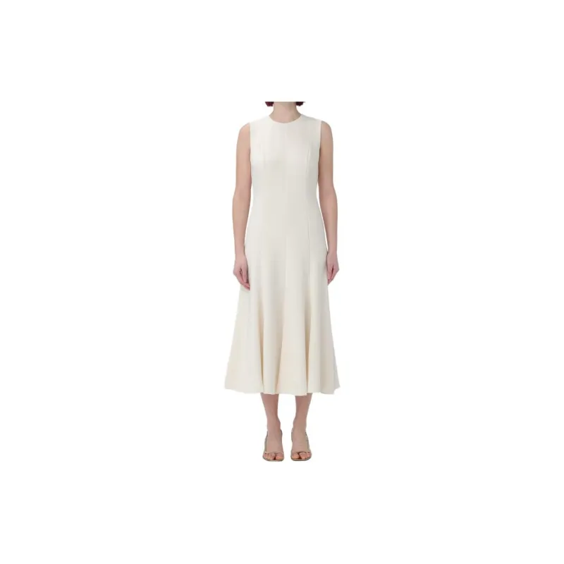 THEORY Crepe Flared Midi Dress-2