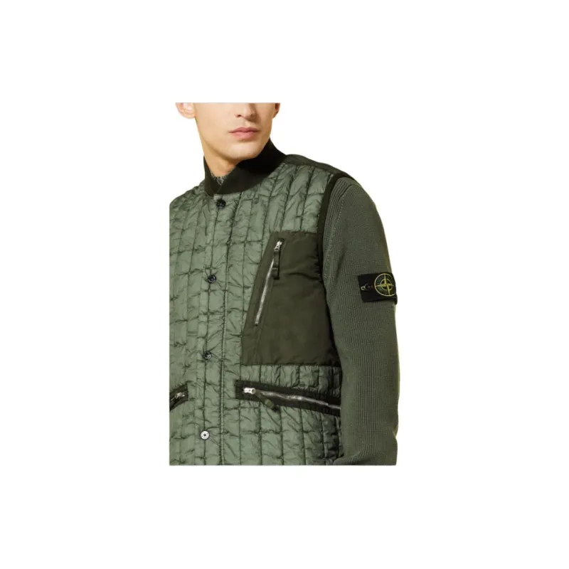 STONE ISLAND Stella Button Up Quilted Padded Gilet-4