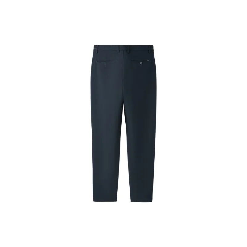 HLA Casual Pants Men Navy Blue Pattern T2-1