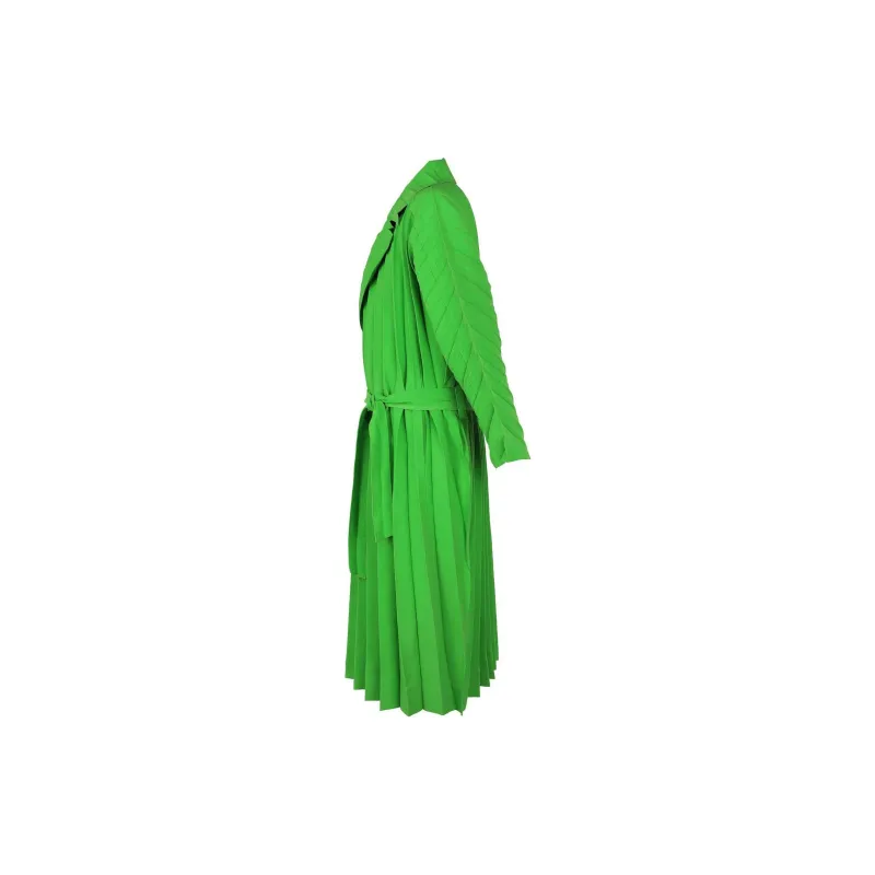 Homme Plissé Issey Miyake FW24 Trench Coat Men's Green-2
