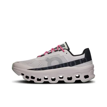On Cloudmonster Anti Slip Wear Resistant Low Top Running Shoes Men's Gray Black