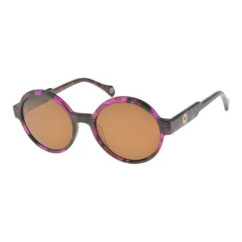 INES DE LA FRESSANGE Acetate Round Sunglasses Women's Purple