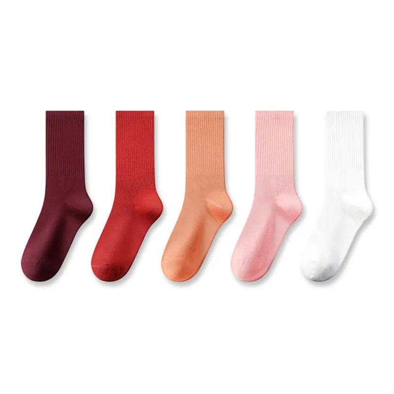 MIIOW Knee High Socks Women's 5 Pack-0