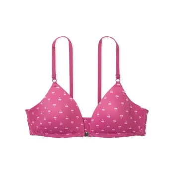 Victoria's Secret PINK Wear Everywhere Adaptive Wireless Front-Close/MMCP Bra Women's Midnight Fuchsia