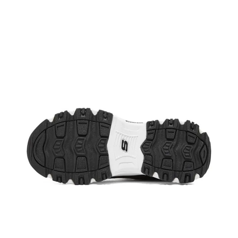 Skechers Slip Resistant Shock Absorbers With Abrasion Resistant Properties Low Top Kids Lifestyle Shoes Black Teenagers-4