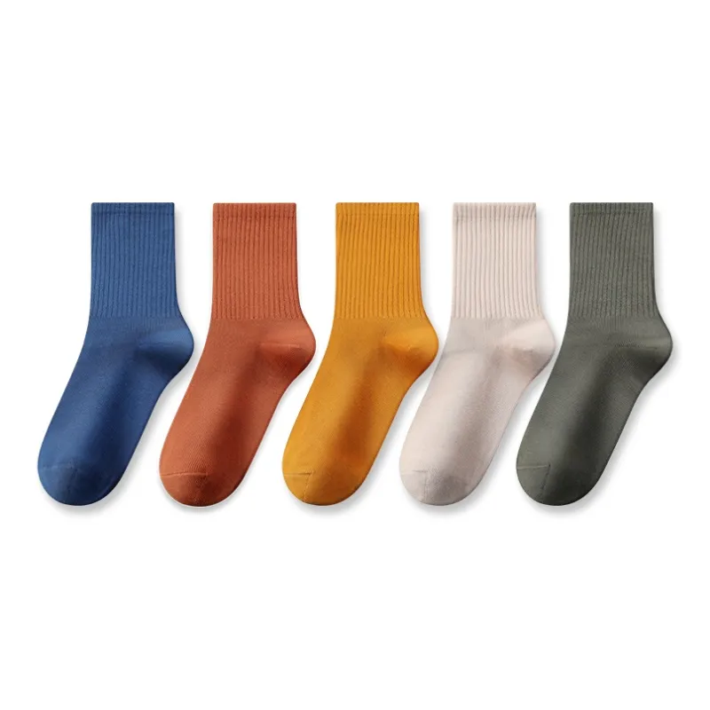 MIIOW Mid Calf Socks Men's 5 Pack-2
