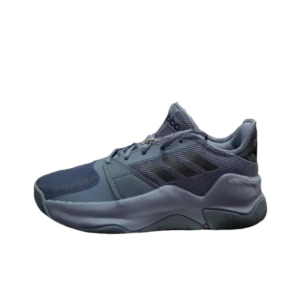 Adidas Streetflow Anti-Slip Wear-Resistant Low-Top Basketball Shoes Men's Blue-0