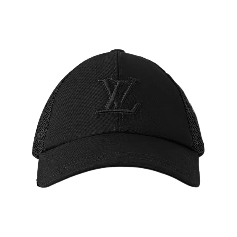 LOUIS VUITTON 100% Cotton Baseball Caps Unisex Black-1