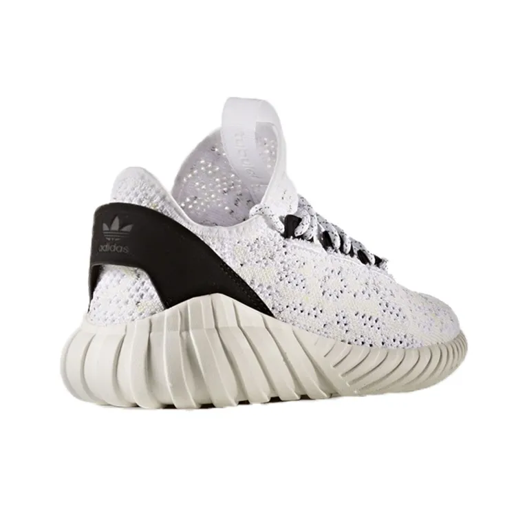 Adidas Originals Tubular Doom Sock Primeknit J Low Top Kids Lifestyle Shoes Gray White Teenagers-2