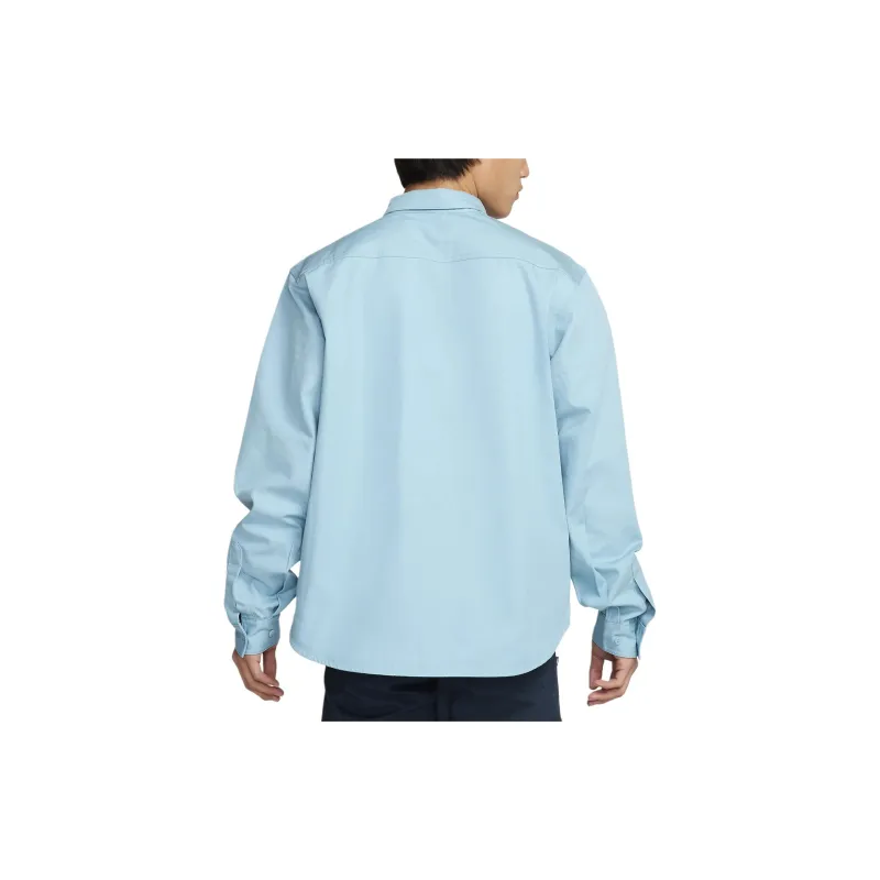 Nike SBwoven Shirt Men's Denim Blue Turquoise-1