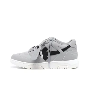 OFF WHITE Out Of Office Ooo Low Tops Grey Black