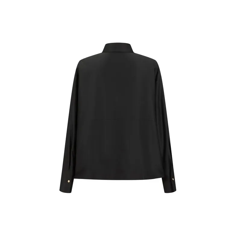 Three Quarters Shirt Women's Black-1