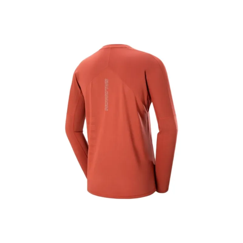 SALOMON SENSE AERO RUNNING LS TEE GFX M T-Shirt Men's Muddy Brown-1