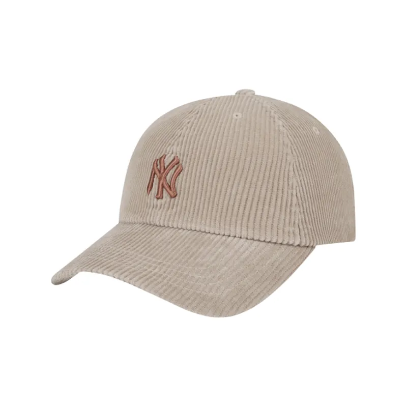 MLB Corduroy Baseball Caps Unisex Beige-1