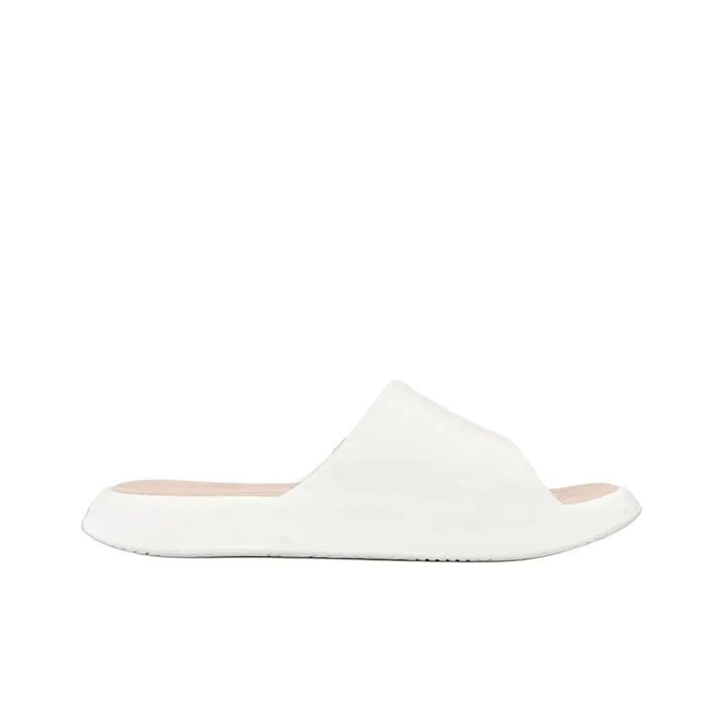 PEAK Tai Ji1.0 Quiet Slip Resistant Abrasion Resistant Slide Slippers Women's White Pink-1