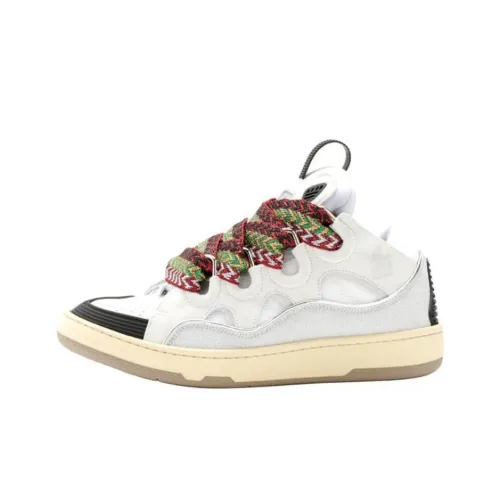 Lanvin Women's Curb Sneakers 'White Glitter'