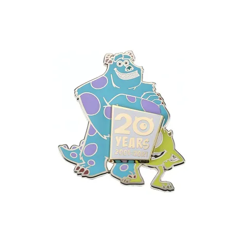 Disney Figure Print Tokyo Disney Monsters University 20th Anniversary Big Eyed Monster Plush 4cm Badges