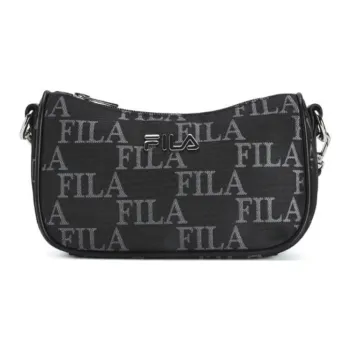 FILA Fabric Bonded Polyurethane Bonded Synthetic Leather Shoulder Bag Crossbody Bag Extra Small Women's Black