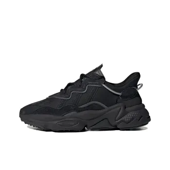 Adidas Originals Ozweego Series J Abrasion Resistant Low Top Sports Casual Shoes Black Teenagers