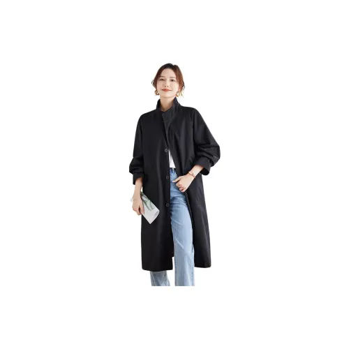 TERRE BLEUE Trench Coats Women's