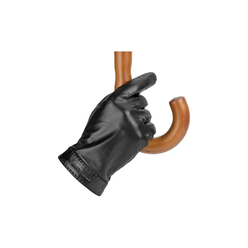 PIERRE CARDIN Sheepskin Gloves Men's Black-4