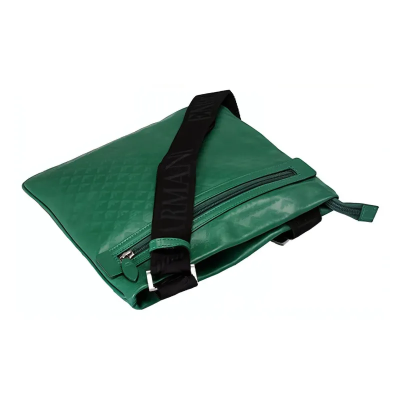 EMPORIO ARMANI PVC Messenger Bag Shoulder Bag Crossbody Bag Men's Green-5