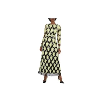 Burberry Long-Sleeved Dresses Women's Yellow