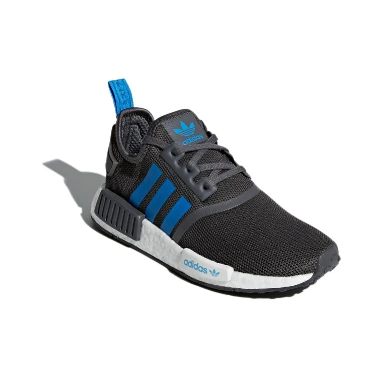 Adidas NMD R1 Grey Five Bright Blue Youth-2