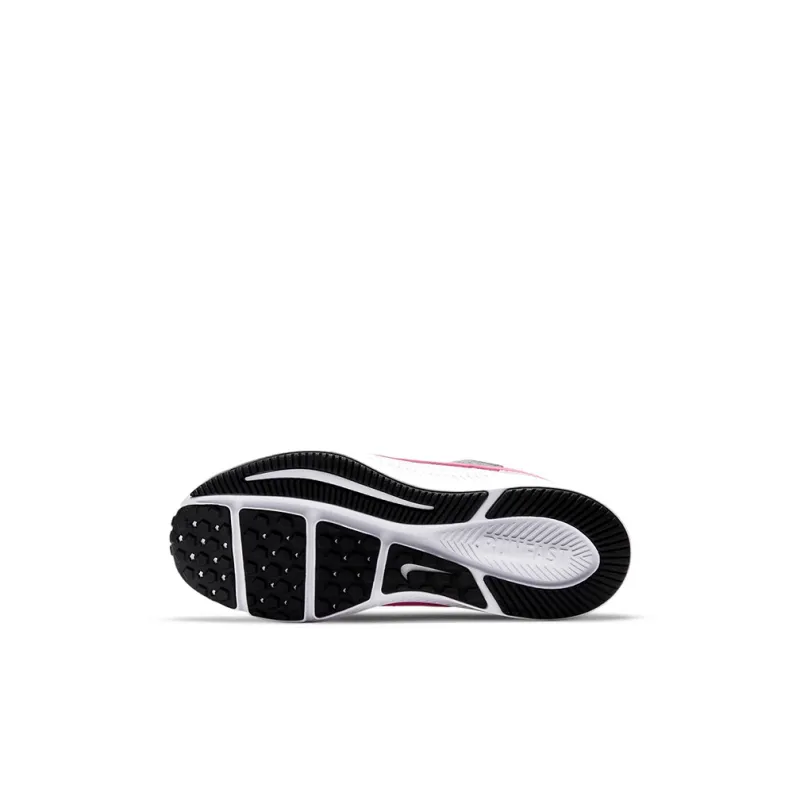 Nike Varsity Leather Slip-Resistant Cushioning Wear-Resistant Sports Casual Shoes Gray Pink Children Aged 3-7 Years Old-5