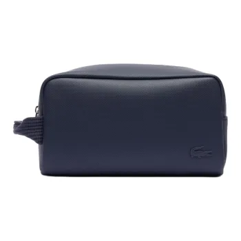 LACOSTE Polyurethane Toiletry Bag Men's Blue
