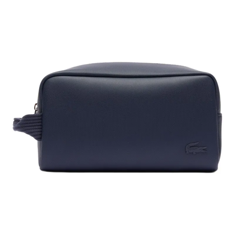 LACOSTE Polyurethane Toiletry Bag Men's Blue-0