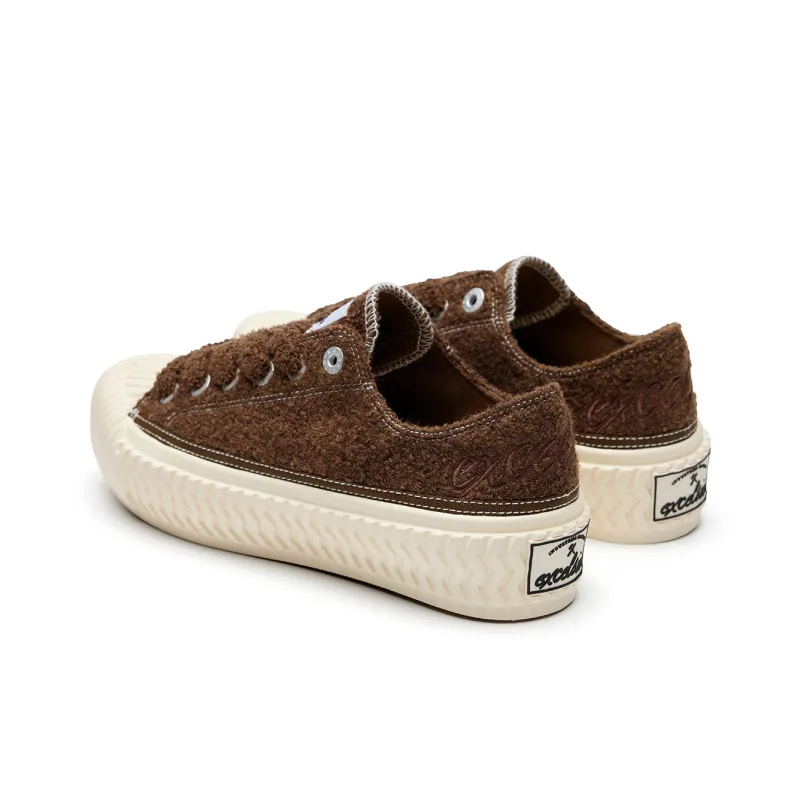 Excelsior Canvas Shoes Unisex Low Top Light Gray/Black/Dark Brown/Ecru/Pink-13
