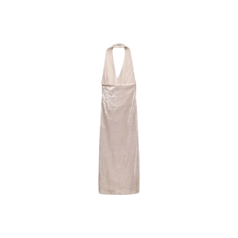 ZARA Sleeveless Dress Women's Pink-1
