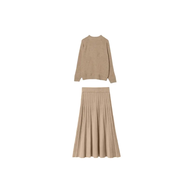 Yvetteclassic Skirt Set Women's Khaki-1