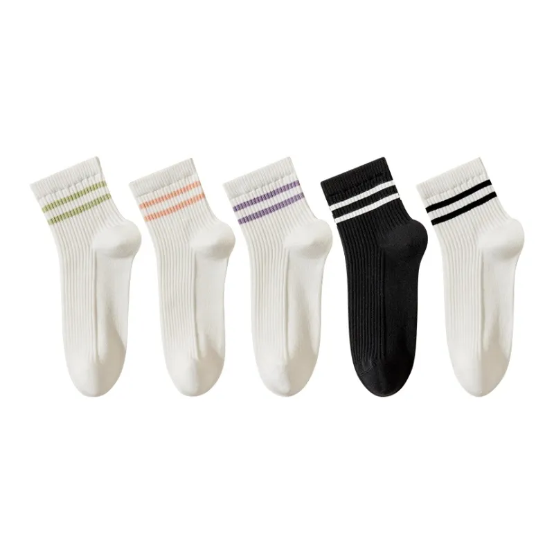 MIIOW Mid-Calf Socks Women's 5 Pack-15