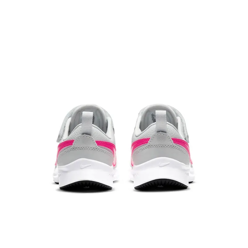 Nike Varsity Leather Slip-Resistant Cushioning Wear-Resistant Sports Casual Shoes Gray Pink Children Aged 3-7 Years Old-4