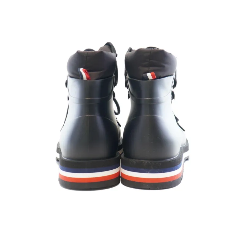 Moncler Abrasion Resistant High Top Hiking Shoes Men's Black-4