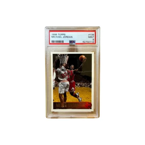 Topps Michael Jordan Bulls Basketball God Layup Silver Label Player Card PSA9 Grade Graded Cards 1 Pc