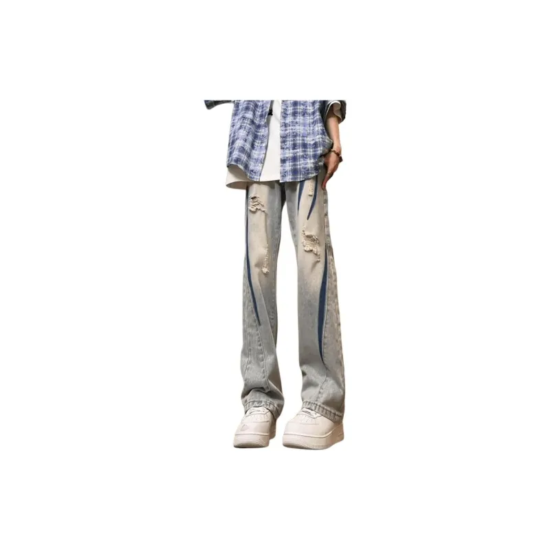 FONDLOOK Jeans Unisex Yellow Mud-1