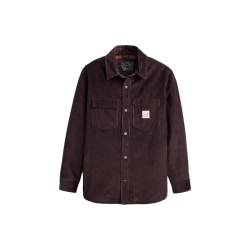 Levis Shirts Men Brown