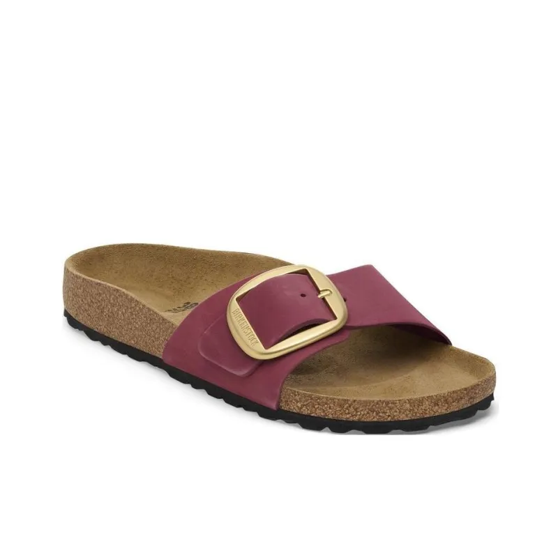Birkenstock Madrid Big Buckle Slip-Resistant Slide Slippers Women's Purple-2
