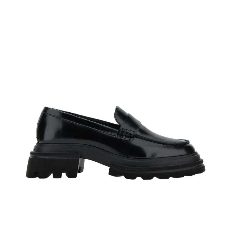 HOGAN 10 Storey Loafers Women's Black-1