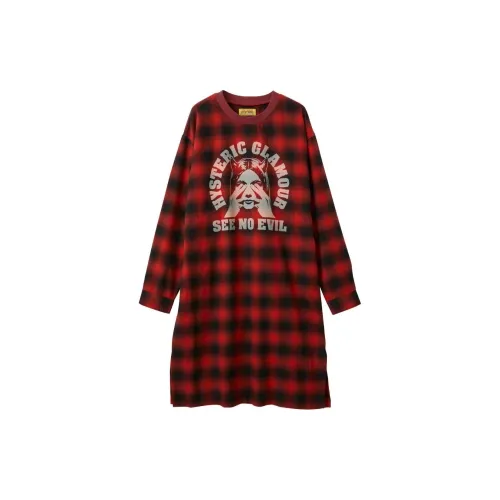 HYSTERIC GLAMOUR Long-Sleeved Dresses Women's Red