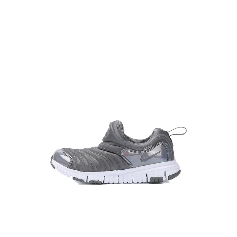Nike Dynamo Free SE Cushioning Wear-Resistant Sports Casual Shoes Gray Children Aged 3-7 Years Old-0
