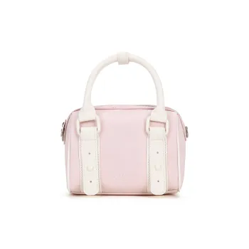 VANWALK PU Handbag, Shoulder Bag, Crossbody Bag Large Size Women's Silver/Pink/White