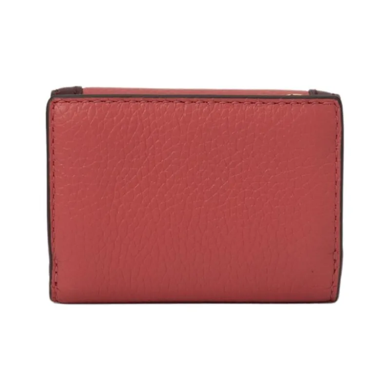 MICHAEL KORS Jet Set Travel Cow Leather Wallet Mini Women's Dark Pink-2