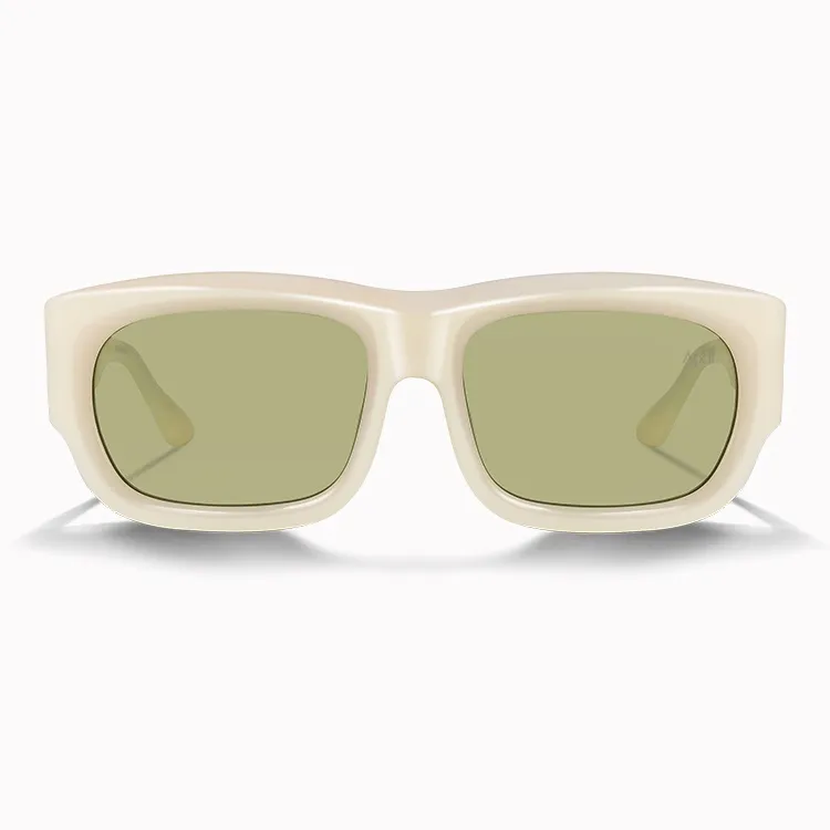APRIL Plate Frame Square Sunglasses Unisex-14